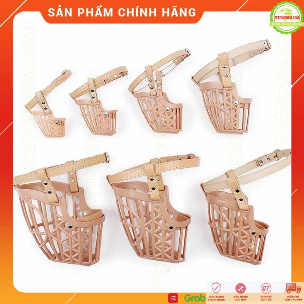 Rọ mỗm cho chó  FREESHIP Khớp Rọ mỗm nhựa chống cắn chó 8 size