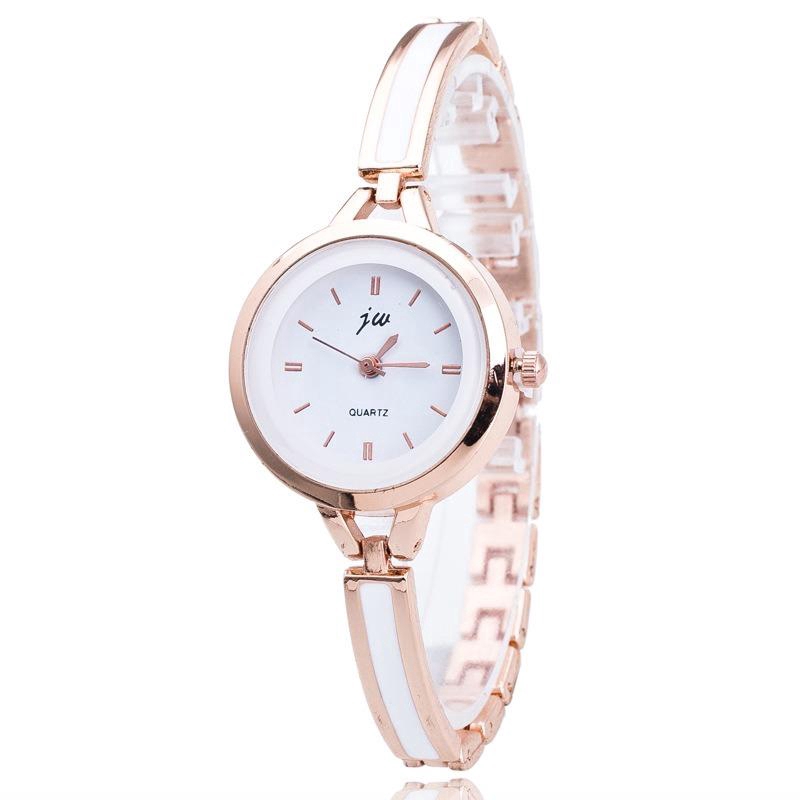 Đồng Hồ Nữ Dây Kim Loại Mặt Tròn Thời Trang Giá Rẻ Đồng Hồ Quartz Đông Hồ Học Sinh Sinh Viên