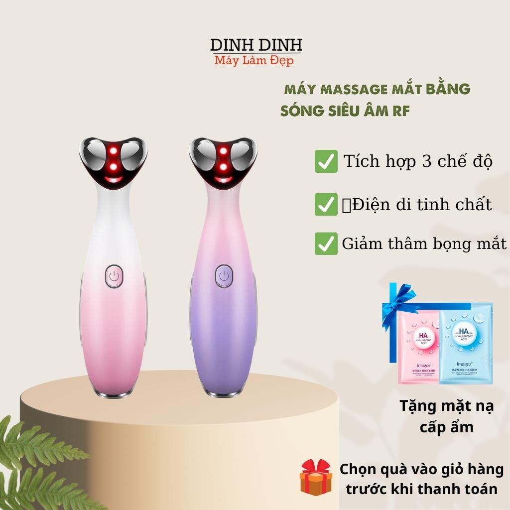 Máy massage mắt Công nghệ nâng cơ RF D118- matxa giảm thâm mắt, bọng mắt, nếp nhăn Dinh Dinh - Máy làm đẹp