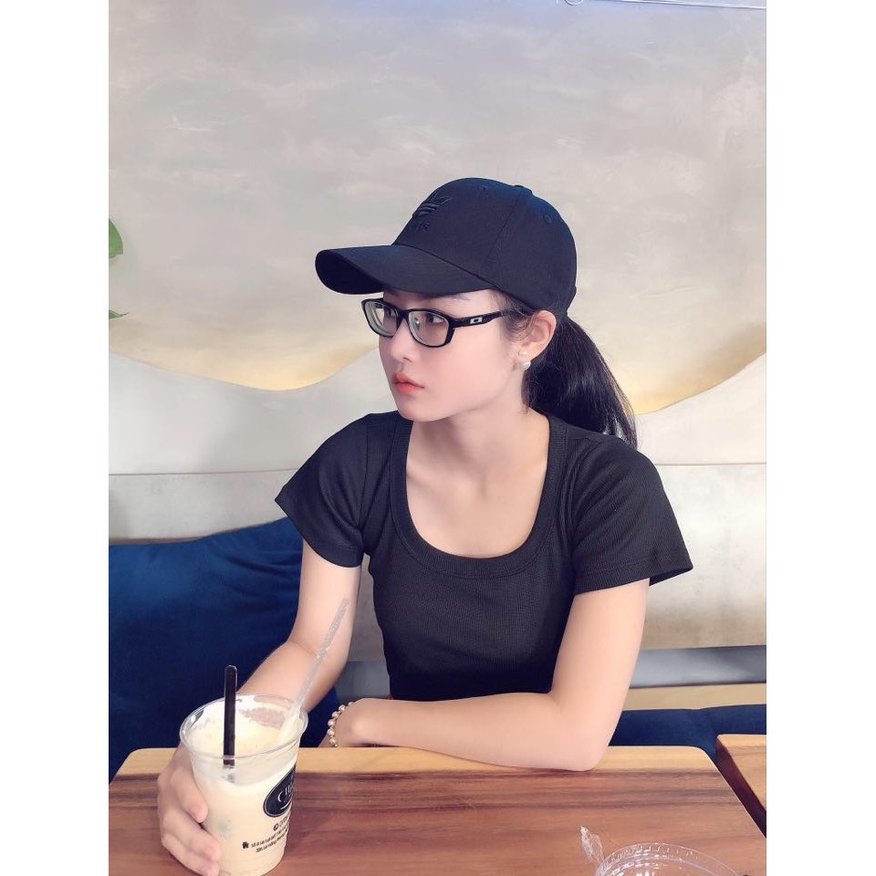 Mũ lưỡi trai nón kết Adl.Das đen logo đen cao cấp, hàng thiết kế xuất khẩu, dành cho mọi lứa tuổi cả nam và nữ, Full hộp