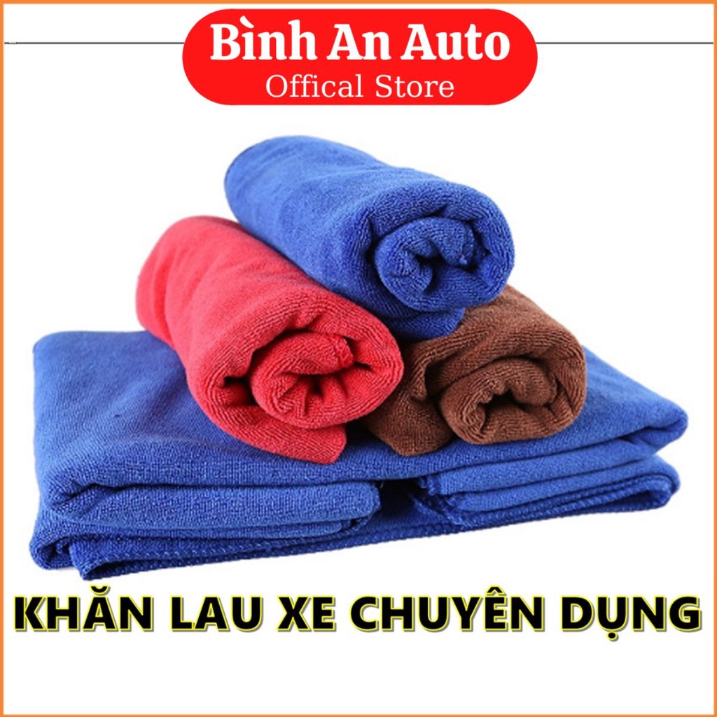 Khăn lau xe chuyên dùng kính thước lớn 35x75cm - Bình An Auto