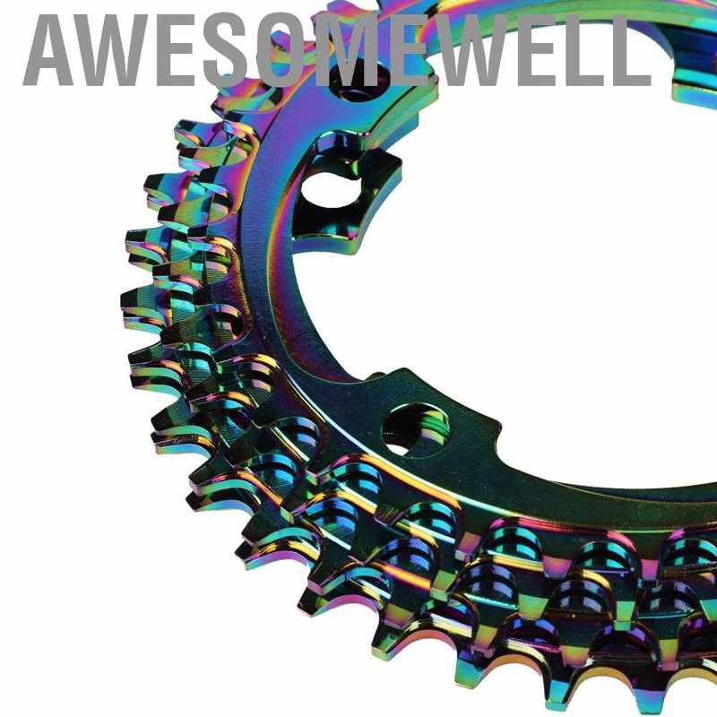 Awesomewell Aluminum Alloy 32T/34T/36T/38T Single Speed Bike Crank Ring Chain Wheel Disc