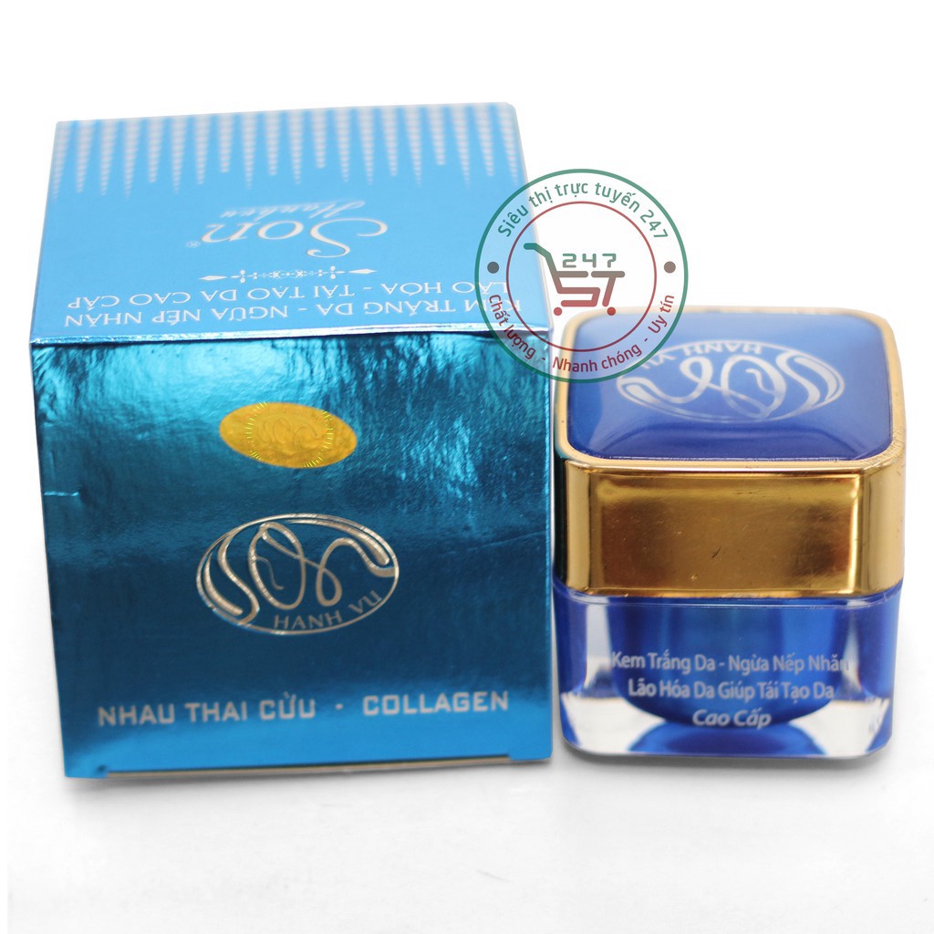 Kem SON Trắng da Ngừa nếp nhăn Lão hóa Tái tạo da nhau thai cừu - Collagen (Xanh dương)