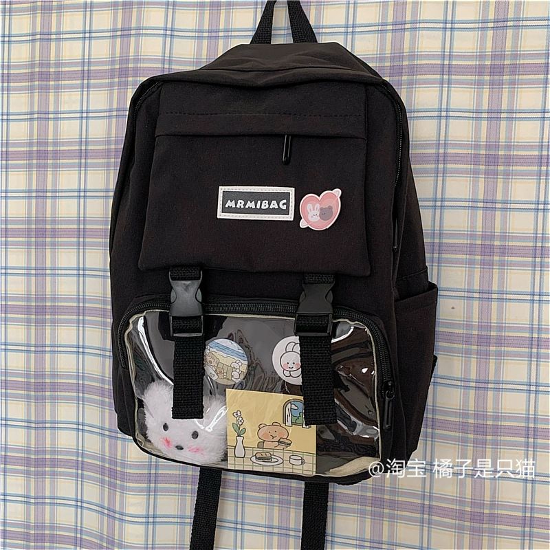 Balo ulzzang Học Sinh Sinh Viên Phong Cách Hàn Mrmibag Balo Thời Trang Đi Học Giá Rẻ