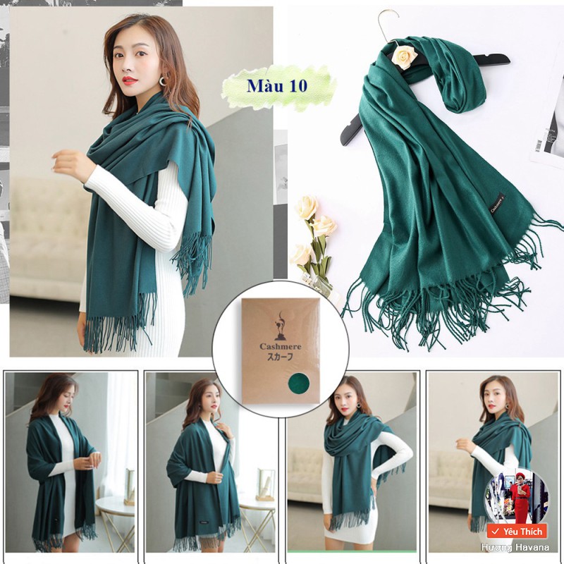 Khăn cashmere, khăn choàng xuất Nhật  FULL BOX  FULL SEAL  món quà đẳng cấp FPK01