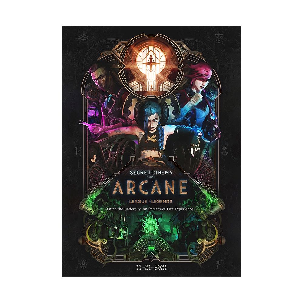 Áp Phích Canvas Treo Tường Trang Trí Hình Game Jinx League of Legends