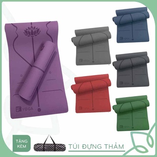 Thảm Tập Yoga Định Tuyến Hebeyoga 6mm 1 Lớp Kèm Túi