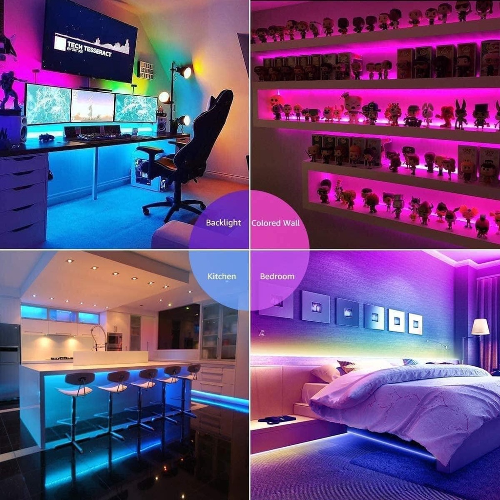 Đèn Led TikTok Cuộn 5 Mét Nối Sẵn Nguồn, Ánh Sáng Đứng Yên, Đèn Led livestream giá tốt ánh sáng đẹp
