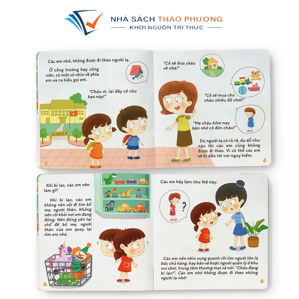 Sách - Cẩm Nang An Toàn Dành Cho Bé Từ 3-12 Tuổi - Quét Mã QR File Nghe (Lẻ cuốn)