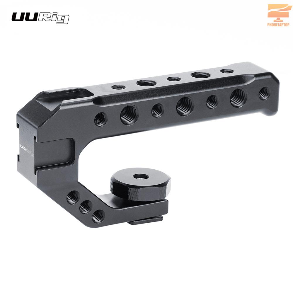 Tay Cầm Máy Ảnh Uurig R005 Bằng Hợp Kim Nhôm Với Ốc Vít 1 / 4 Inch 3 / 8 Inch 3 Lỗ