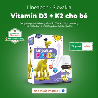 📌[Mưa Quà Tặng] LineaBon K2D3 - Bổ sung vitamin K2 + D3. Giúp trẻ tăng cường hấp thu canxi tối đa
