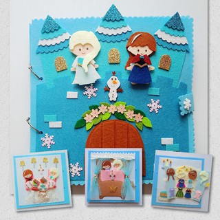 Sách vải Công chúa - Nữ hoàng Băng giá Elsa - Frozen - Sách vải Elsa & Ana (Hình thật)