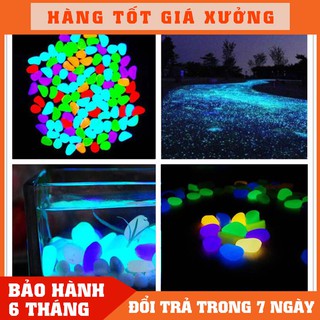 Bịch 100 viên Đá Phát Sáng Dùng Trang Trí Chậu Cây Cảnh, Bể Cá 🔥FREESHIP🔥 ĐÁ nhân tạo