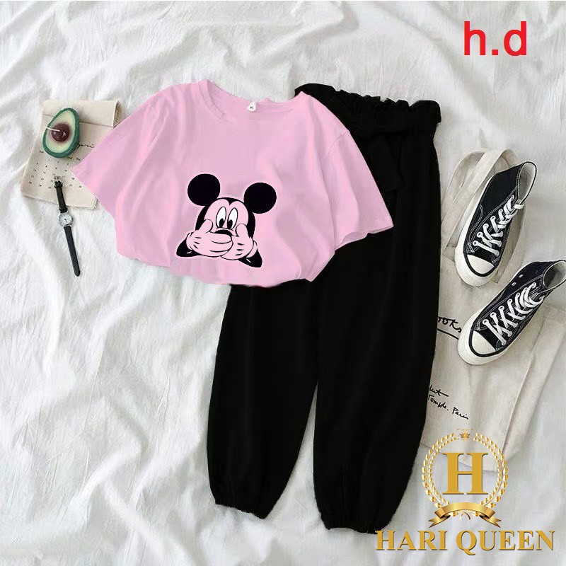 Bộ áo Mickey + quần chun ống DHA0720