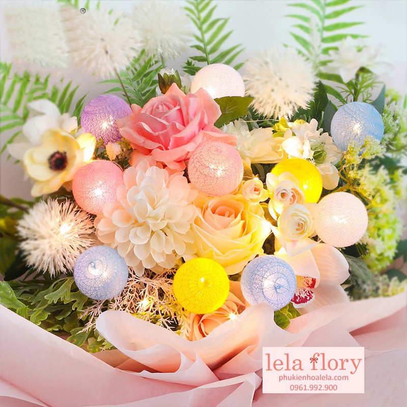 Bộ đèn bông nhiều màu (10 bóng) - PKK0015