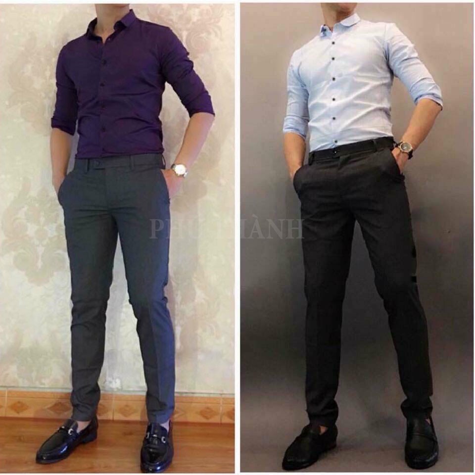 combo bộ quần âu áo sơ mi nam chất đẹp màu tùy chọn | BigBuy360 - bigbuy360.vn
