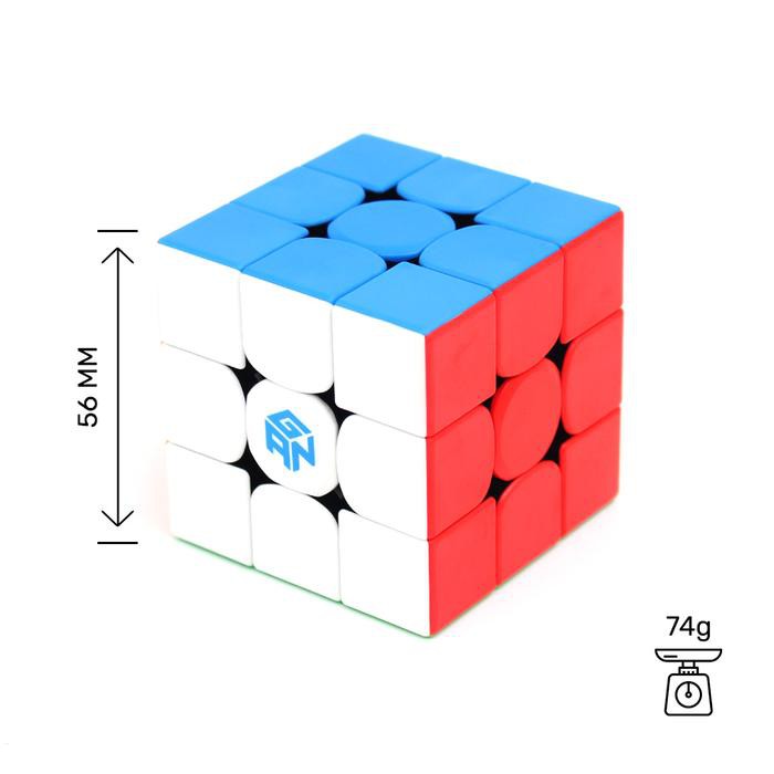 Rubik GAN 356M with GES+ 3x3 Stickerless có nam châm cao cấp - Rubik chính hãng