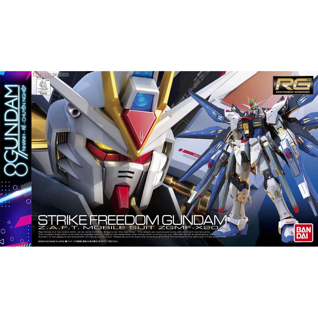 Mô Hình Lắp Ráp Gundam RG Strike Freedom