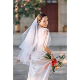 Lúp voan cô dâu, khăn voan đội đầu, phụ kiện cô dâu