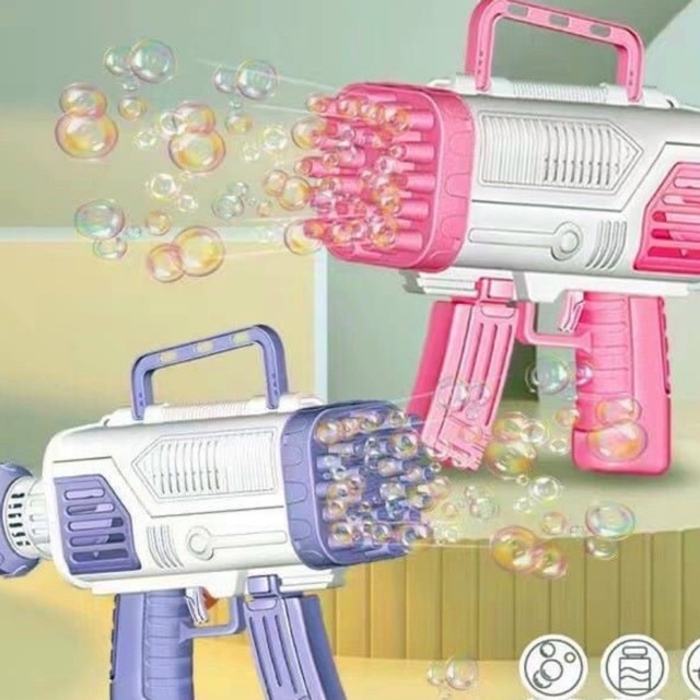 Súng bắn bong bóng đồ chơi cỡ lớn 25 nòng cho bé