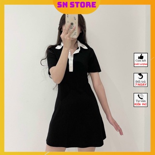 Váy Polo Body Tay Ngắn , Đầm Polo  Đi Dự Tiệc,  Đi Chơi Dạo Phố,  Đi Bar Sang Chảnh  Có Bigsize - SNSTORE