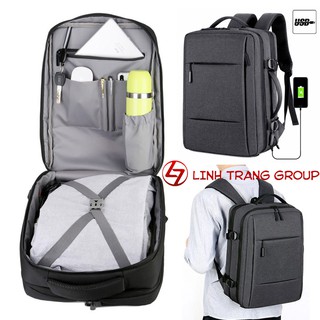 Balo du lịch có ngăn đựng quần áo, laptop, tài liệu, có tích hợp cổng sạc USB - Oz112