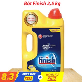 Xà phòng rửa bát bột Finish Classic 2.5kg - Hương chanh