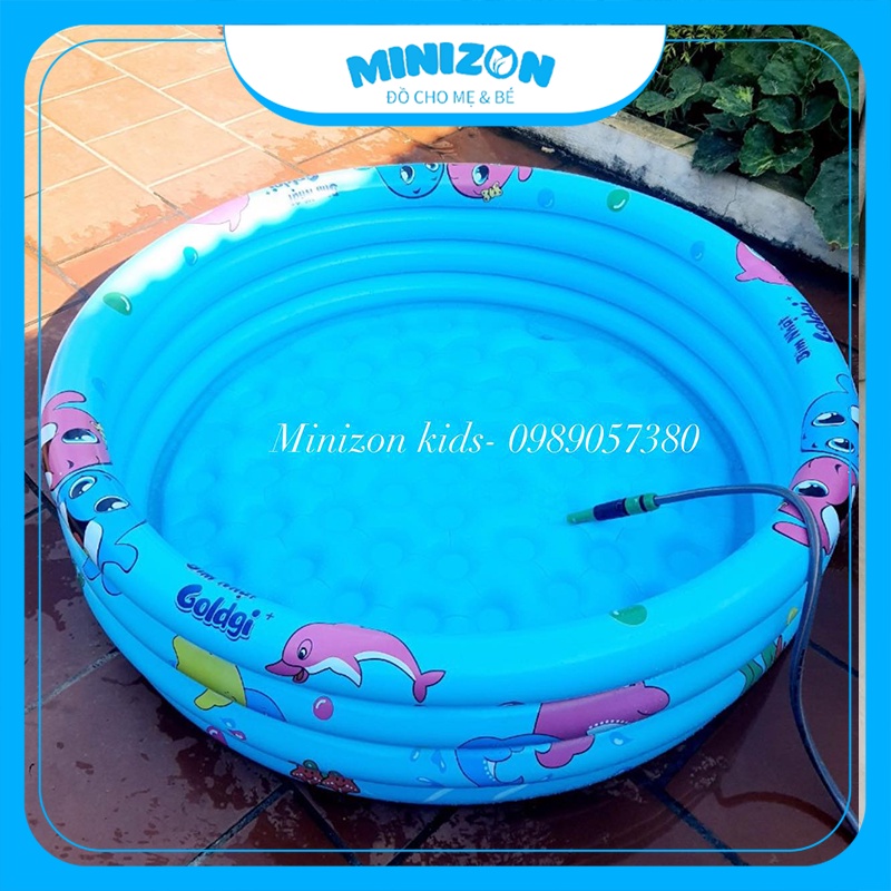 Bể bơi hình tròn Goldgi chống trượt siêu to rộng 1,4m cao 40cm