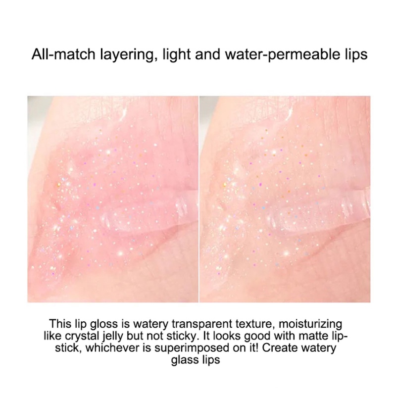 [Hàng mới về] Son bóng trong suốt dưỡng ẩm không màu tiện lợi