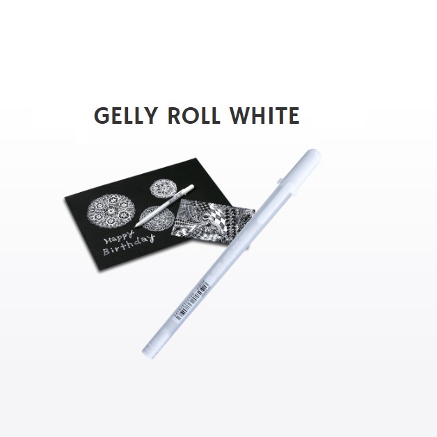 [DA ĐEN] Bút Gelly Roll Trắng Sakura