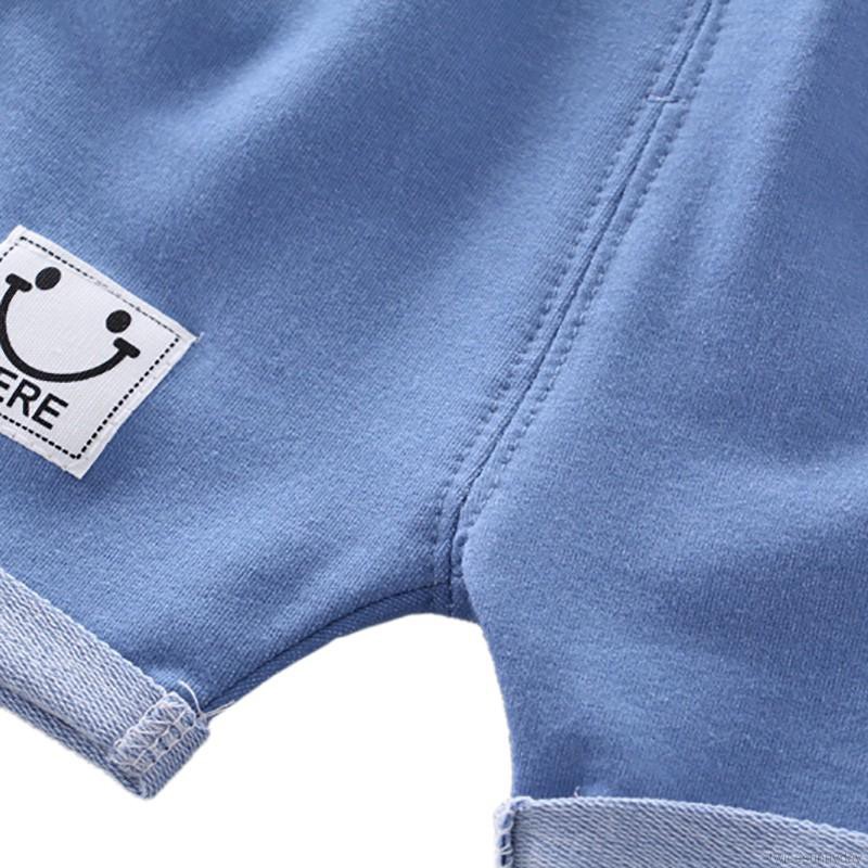 Bộ áo sát nách in chữ và quần short cho bé trai