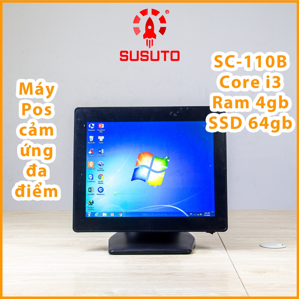 Máy POS bán hàng SC-110B (i3/4G DDR RAM/64G SSD/15 inch/Black/1 màn)