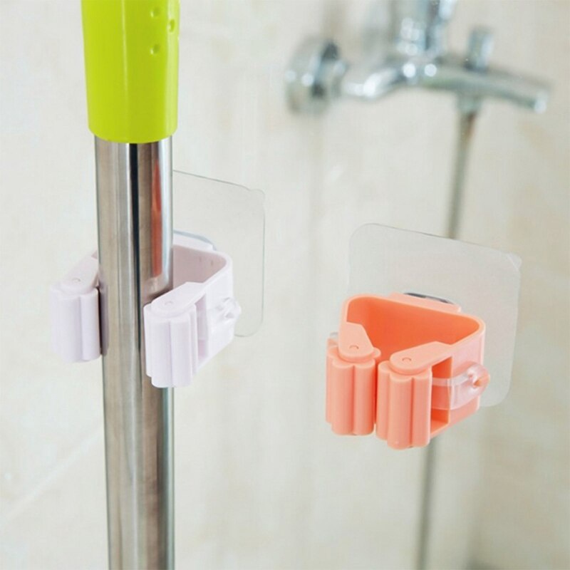 Móc Treo Cây Lau Nhà / Chổi / Cây Lau Nhà Gắn Tường Đa Năng Tiện Dụng Cho Nhà Bếp / Nhà Tắm Giá Đ