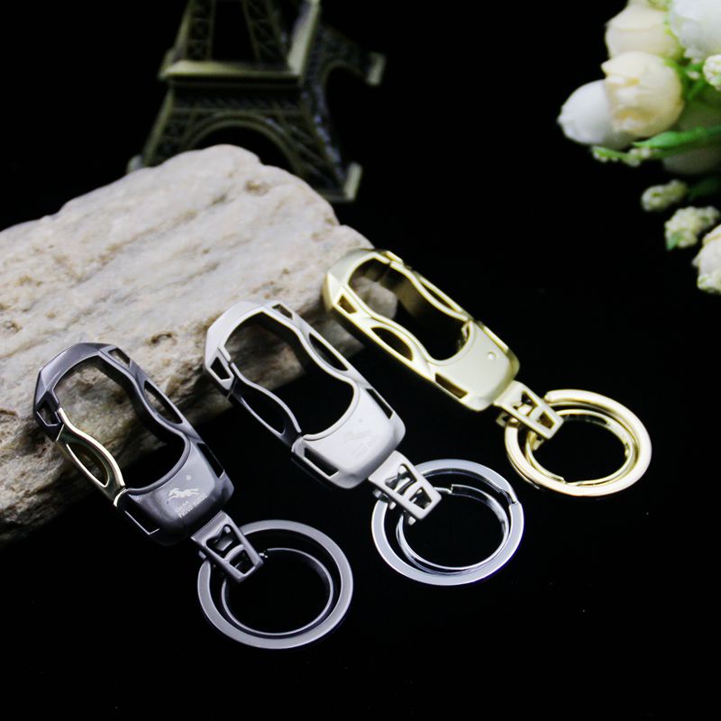 Móc khoá xe máy ô tô Proud Horse OM086 inox cao cấp hiện đại đeo thắt lưng