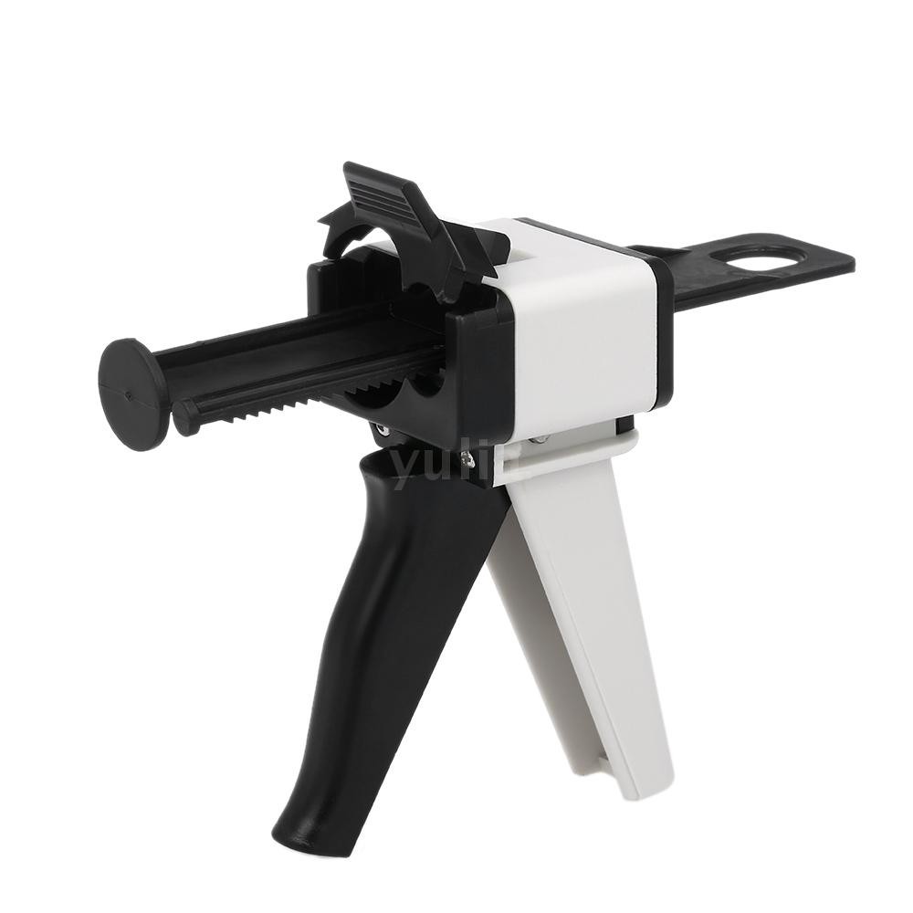 YULA Ratio Dental Impression Mixing Dispensing Universal Dispenser Gun Silicon Rubber Dispenser Gun10:1/4:1 50ml