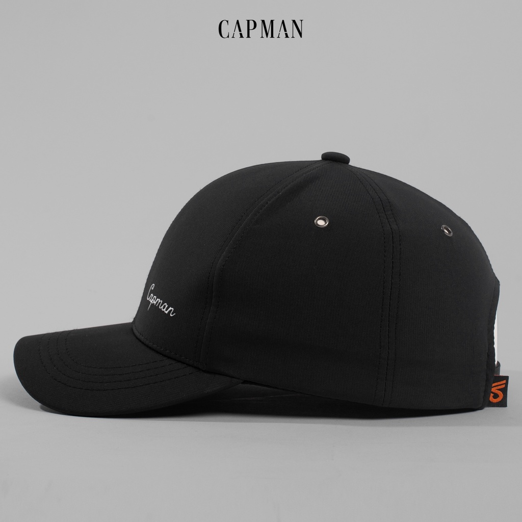 Mũ lưỡi trai chính hãng CAPMAN thể thao, vải dù trơn thoáng mát CM146