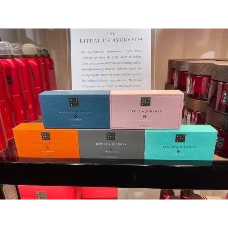 NƯỚC HOA Ô TÔ RITUALS CHẢNH VÔ CÙNG  SET GỒM 1 THANH KÈM HAI LÕI SÁP NƯỚC HOA DÙNG NỬA NĂM MỚI HẾT