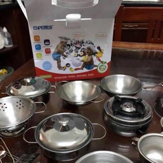 BỘ ĐỒ CHƠI NẤU ĂN MINI INOX 40 chi tiết
