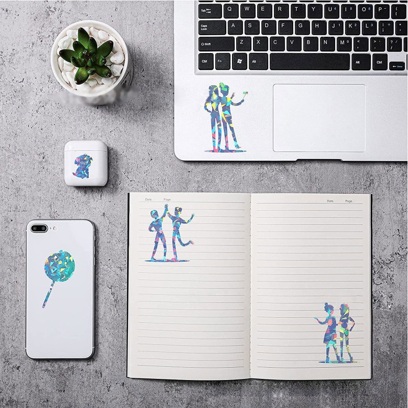 Set 10 Tấm Giấy Dán Vinyl Khổ A4 Trong Suốt Chống Thấm Nước Tiện Dụng