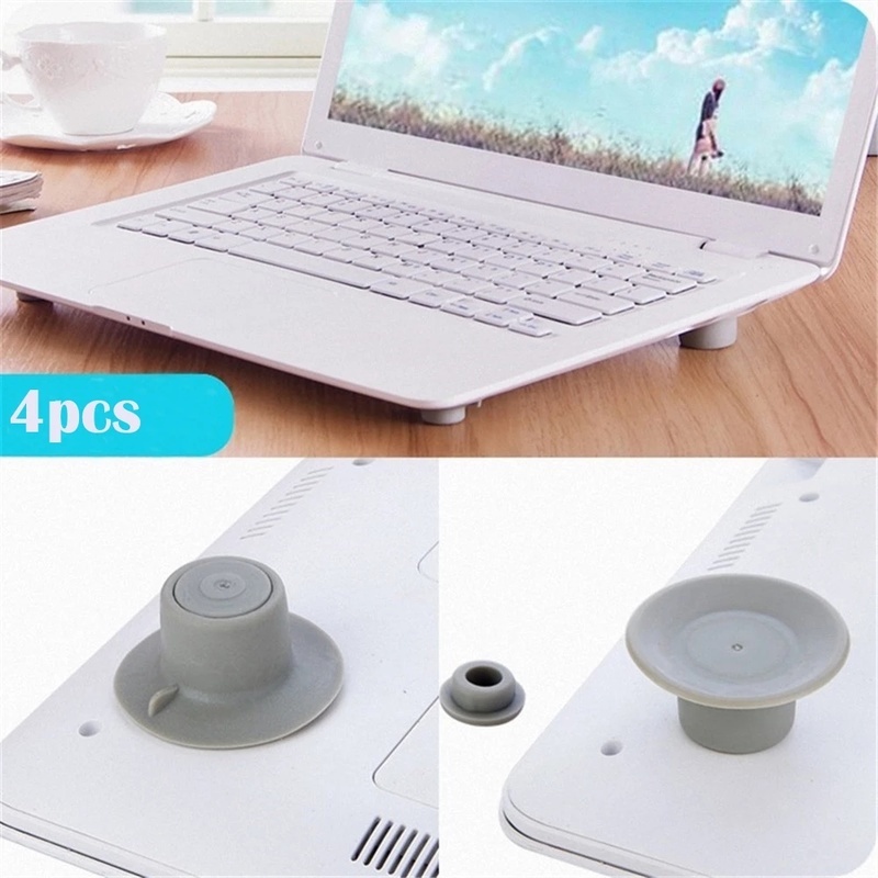 Bộ 4 Tấm Làm Mát Laptop Bằng PVC Mềm Chống Trượt