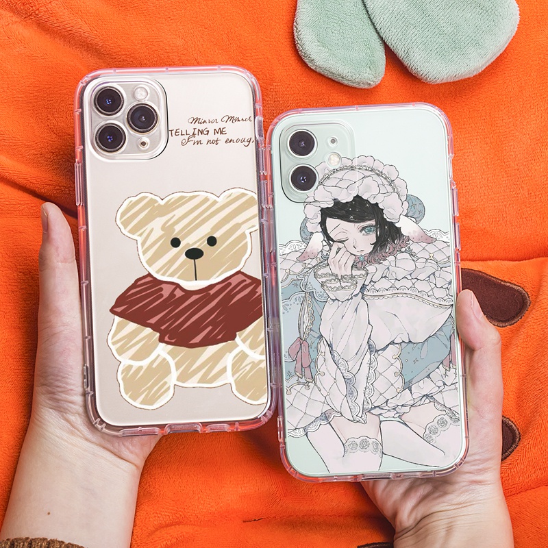 Ốp lưng iphone Ốp điện thoại SUNTAIHO TPU xinh xắn thích hợp cho IPhone 7 8 Plus 11 pro max Xr Xs max 12 pro max 12 mini 13 pro max 13
