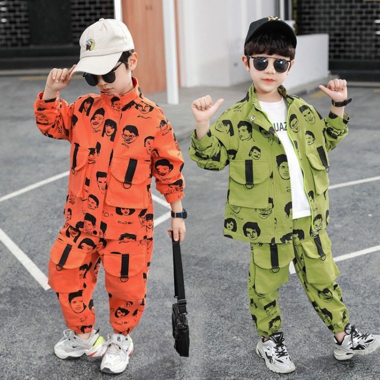 Bộ Quần Áo Thiết Kế Mới Thời Trang Mùa Xuân Thu Theo Phong Cách Hàn Quốc Cho Bé Trai