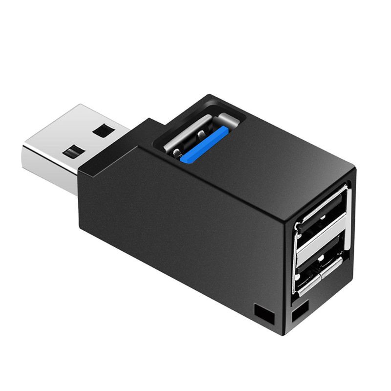xinp✨3 Port USB Hub Mini Portable USB 2.0/3.0 High Speed Hub Splitter Box for PC Laptop U Disk Card Reader for iPhone 7 8 X Mobile Phone Hub