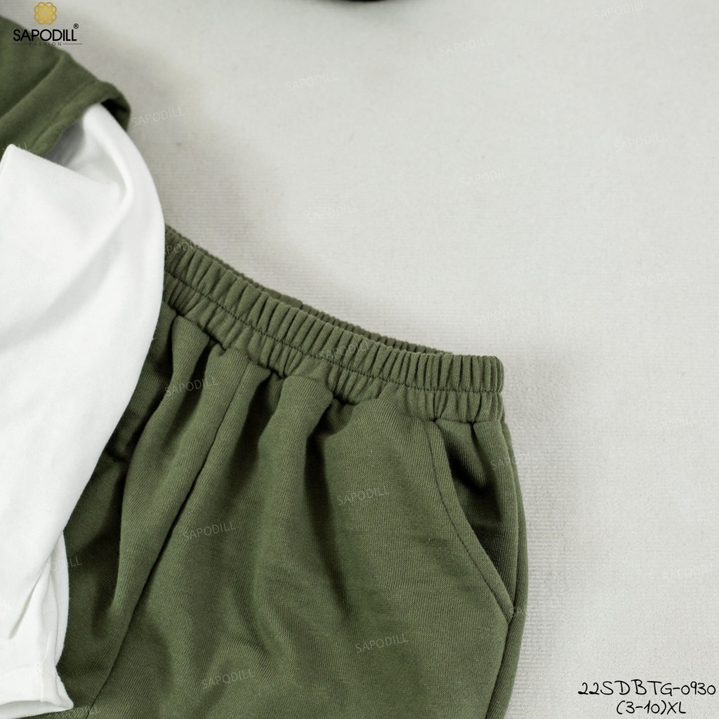 Bộ dài cotton thun da cá thu đông bé gái bé gái sang chảnh 12-25kg