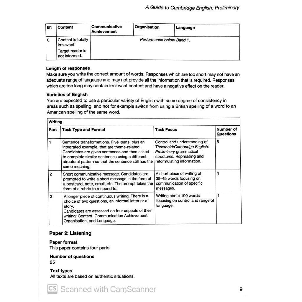 Sách - Cambridge Preliminary English Test 7 Student's Book with Answers FAHASA Reprint Edition