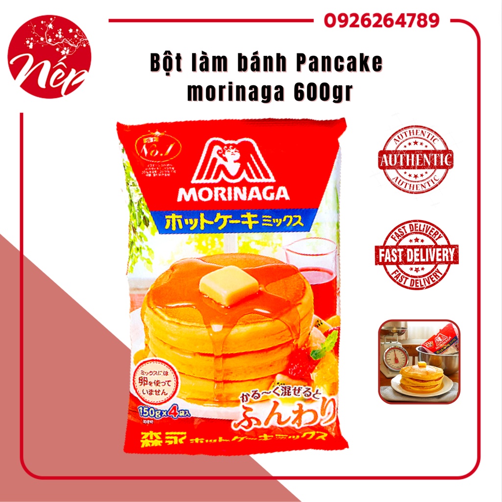 Bột Làm Bánh Pancake Morinaga 600gr Nhật Bản Cho Bé