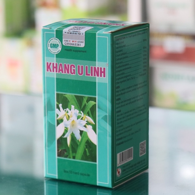 Khang U Linh – Hỗ trợ làm giảm u xơ tử cung, u nang buồng trứng (Lọ 50 viên)
