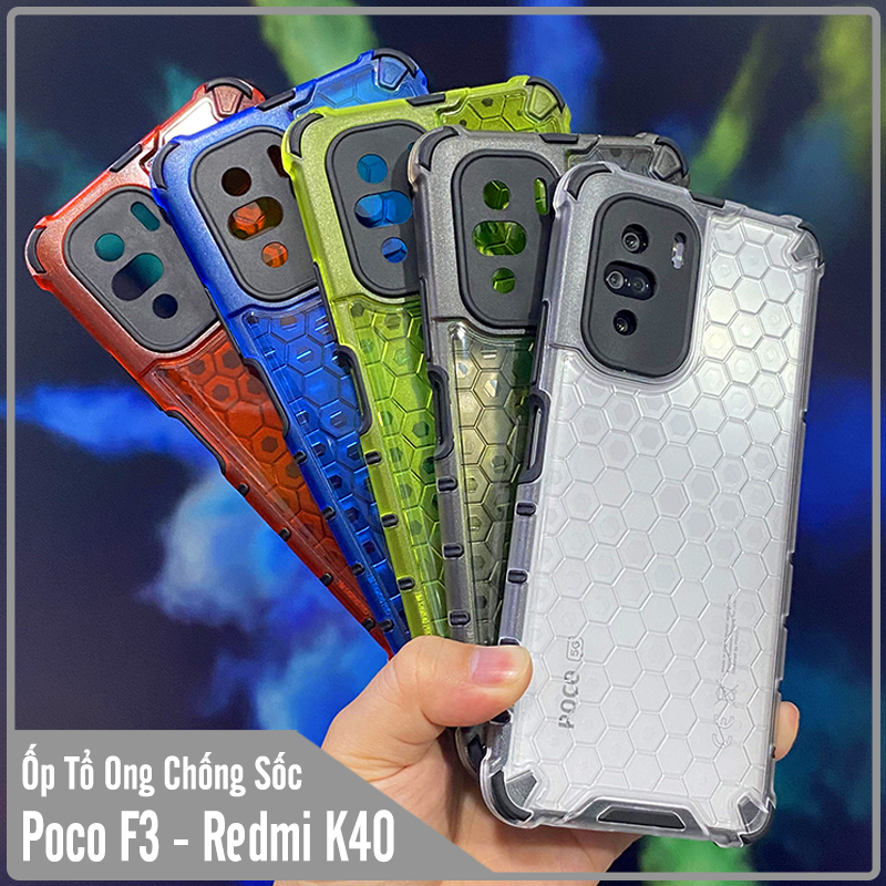Ốp lưng cho Xiaomi Poco F3 - Redmi K40 Tổ Ong chống sốc