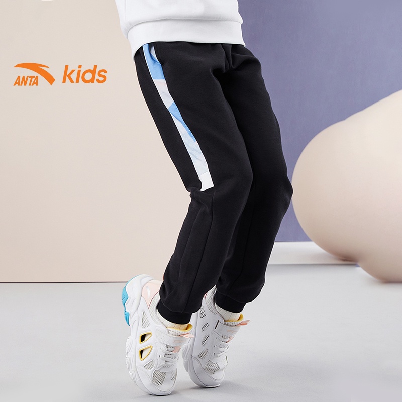 Quần dài thể thao bé gái thương hiệu thời trang Anta Kids 362137771