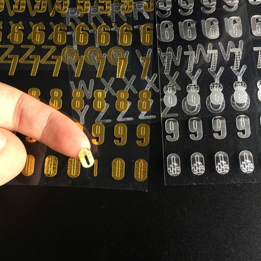 AUGUSTINE Miếng Dán Trang Trí Sổ Tay / Nhật Ký / Lập Kế Hoạch Hình Chữ Cái Màu Đồng DIY